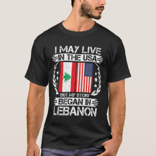T-shirt Mon Histoire A Commencé Au Liban