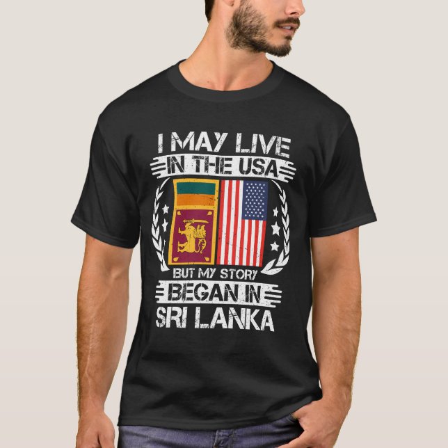 T-shirt Mon Histoire A Commencé Au Sri Lanka (Devant)