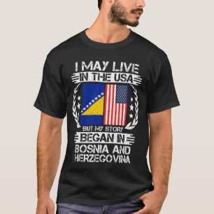 T-shirt Mon histoire a commencé en bosnie et herzégovine