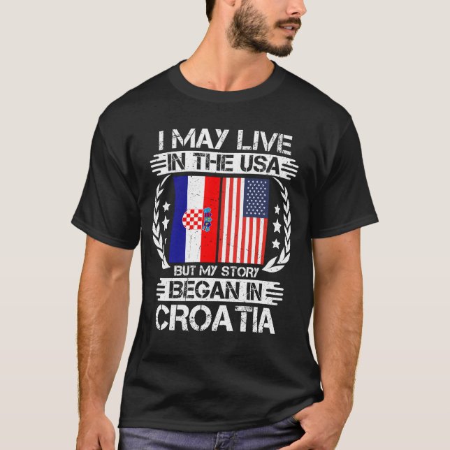 T-shirt Mon histoire a commencé en Croatie (Devant)