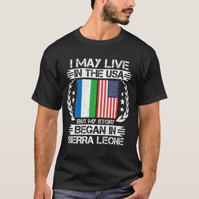 T-shirt Mon Histoire A Commencé En Sierra Leone (Devant)
