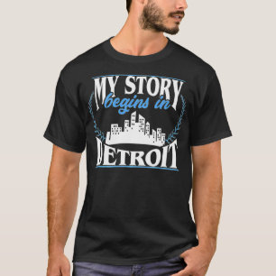 T-shirt Mon histoire commence à Detroit Premium 