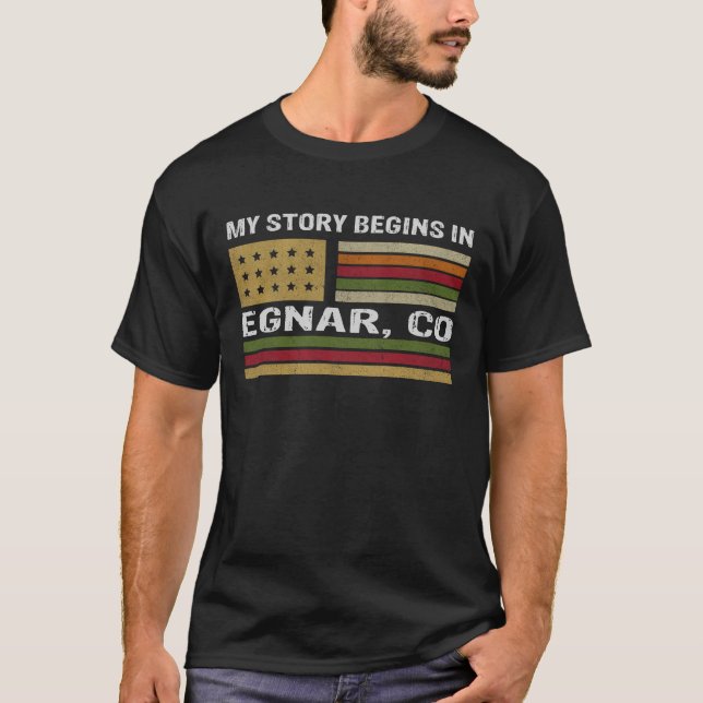 T-shirt Mon histoire commence à EGNAR CO (Devant)