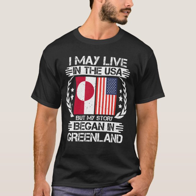 T-shirt Mon Histoire Commence Au Groenland (Devant)