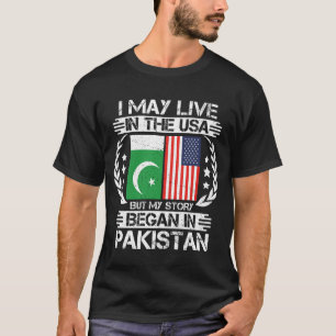 T-shirt Mon Histoire Commence Au Pakistan