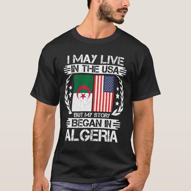 T-shirt Mon Histoire Commence En Algérie (Devant)