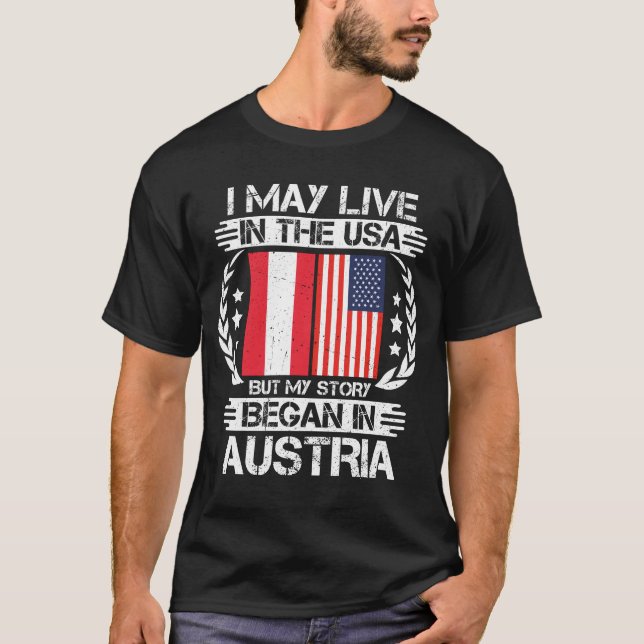 T-shirt Mon Histoire Commence En Autriche (Devant)