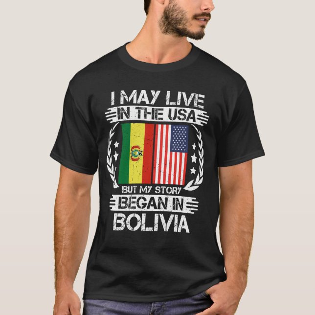 T-shirt Mon Histoire Commence En Bolivie (Devant)