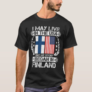 T-shirt Mon Histoire Commence En Finlande