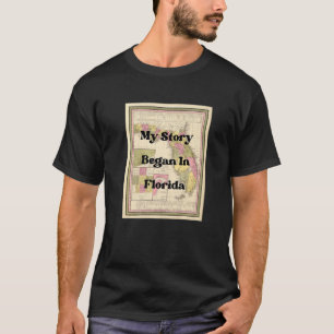 T-shirt Mon Histoire Commence En Floride 1849 Antique Cart