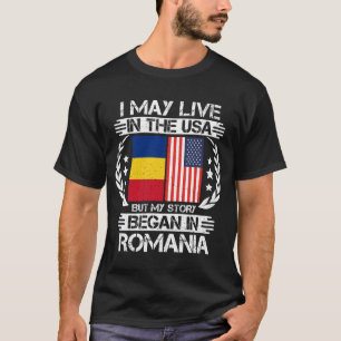 T-shirt Mon Histoire Commence En Roumanie