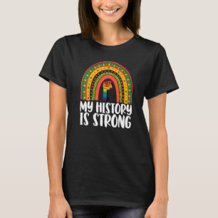 T-shirt Mon histoire Forte Arc-en-ciel Femmes Africaine Bl