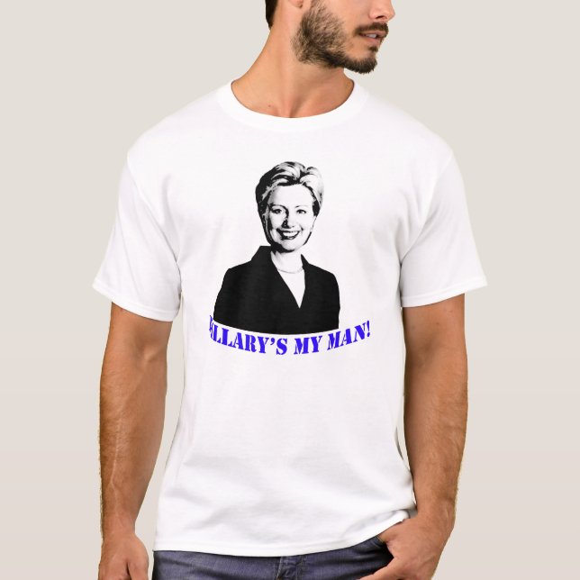 T-shirt Mon homme de Hillary ! (Devant)