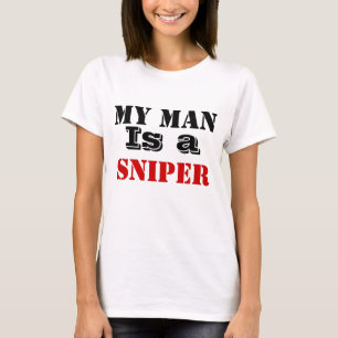 T-shirt Mon homme est un sniper