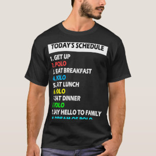 T-shirt Mon horaire Parfait Jour Polo Horse Sports