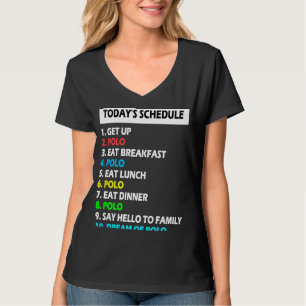 T-shirt Mon horaire Parfait Jour Polo Horse Sports