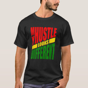 T-shirt Mon Hustle A L'Air Différent - Rouge Jaune Vert -