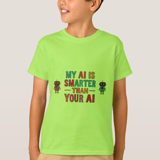 T-shirt mon ia est plus intelligente (Devant)