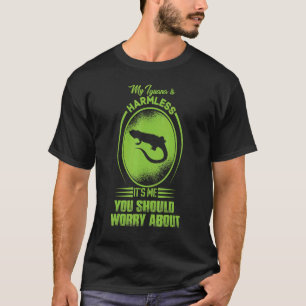 T-shirt Mon Iguana est sans danger C'est moi que tu devrai