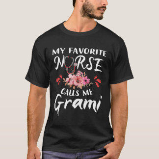 T-shirt Mon Infirmière Préférée M'Appelle Grami Fière Infi