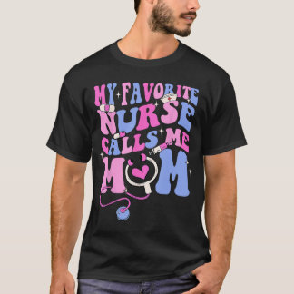 T-shirt Mon infirmière préférée m'appelle maman Stethoscop