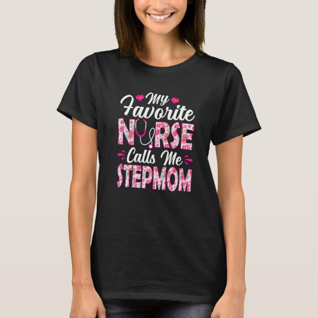 T-shirt Mon Infirmière Préférée M'Appelle Mère Soignante (Devant)