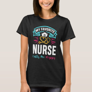T-shirt Mon infirmière préférée m'appelle Poppy Soins infi