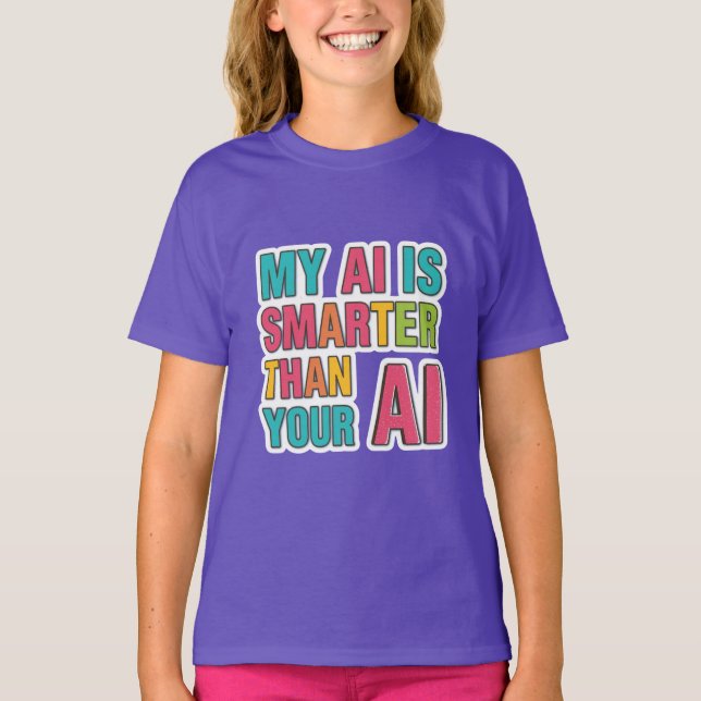 T-shirt Mon intelligence artificielle est plus intelligent (Devant)