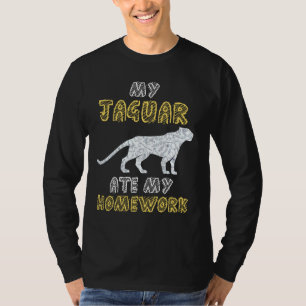 T-shirt Mon Jaguar A Mangé Ma Panthère Maison Animal Kid R