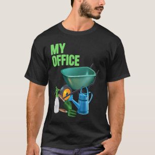 T-shirt Mon jardin de bureau jardinier jardinage jardins p
