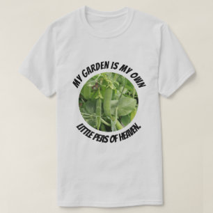 T-shirt Mon jardin est Mes pois du ciel
