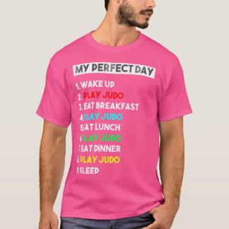 T-shirt Mon Jeu Parfait Jouer Judo Day Funny Judo Coach