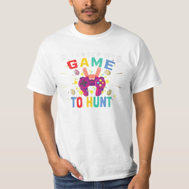 T-shirt Mon Jeu Pour Chasser L'Oeuf Pâques (Devant)