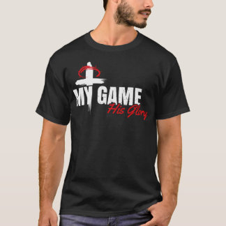 T-shirt Mon Jeu Sa Gloire Jésus Christian Athlete Cadeau