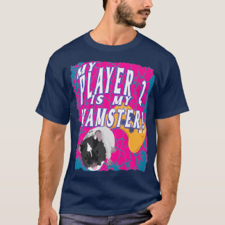 T-shirt Mon Joueur 2 Est Mon Hamster Joueurs De Jeux Vidéo