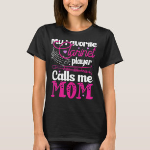 T-shirt Mon Joueur Clarinet préféré m'appelle Maman Clarin