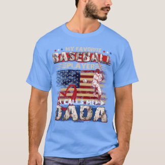T-shirt Mon Joueur De Baseball Préféré M'Appelle DaDa