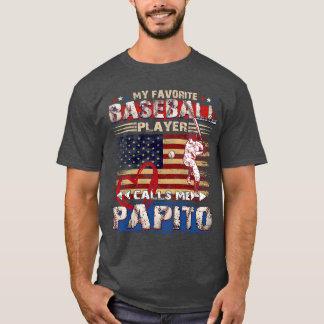 T-shirt Mon Joueur De Baseball Préféré M'Appelle Papito