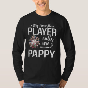 T-shirt Mon Joueur de Baseball Préféré M'appelle Pappy Bas