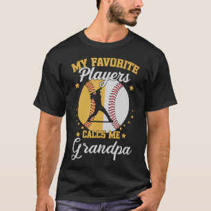 T-shirt Mon Joueur de Baseball Softball Préféré M'appelle