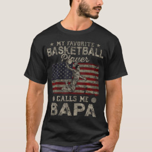 T-shirt Mon Joueur De Basket Favori M'Appelle Bapa Usa Fl