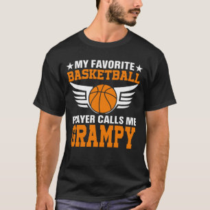 T-shirt Mon Joueur De Basket Favori M'Appelle Bask GRAMPY