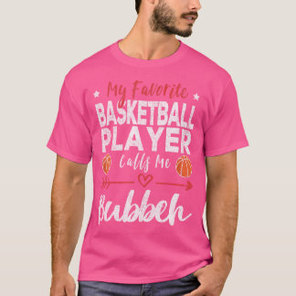 T-shirt Mon Joueur De Basket Favori M'Appelle Bubbeh Yidd