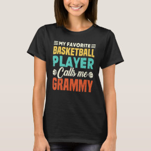 T-shirt Mon Joueur De Basket Favori M'Appelle Grammy Vint