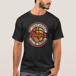 T-shirt Mon Joueur De Basket Favori M'Appelle Grand-Mère 4