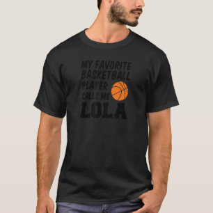 T-shirt Mon Joueur De Basket Favori M'Appelle Lola Filipi
