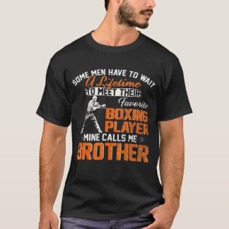T-shirt Mon Joueur De Boxe Favori M'appelle Boxeur Frère