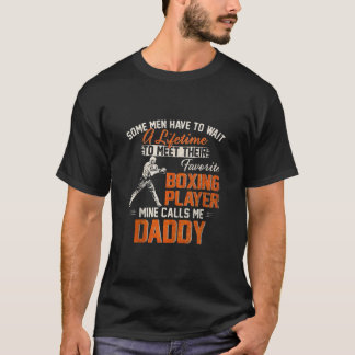 T-shirt Mon Joueur De Boxe Préféré M'Appelle Papa Funny Bo
