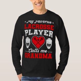 T-shirt Mon Joueur De Crosse Préféré M'Appelle Grandma Mot