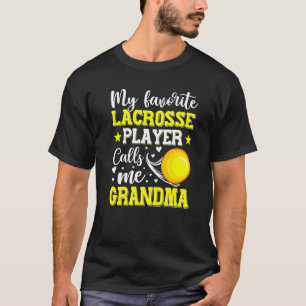 T-shirt Mon Joueur De Crosse Préféré M'Appelle Grandma Mot